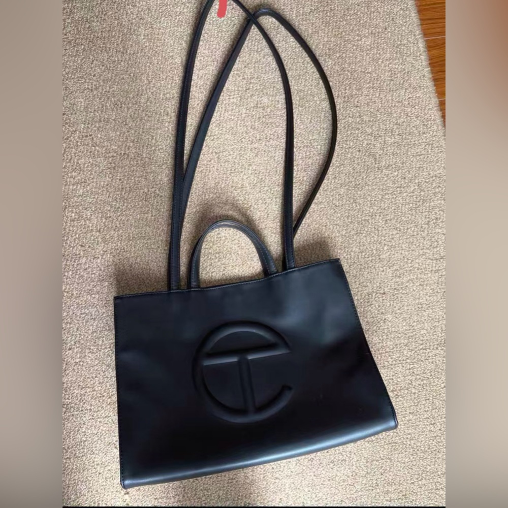 Telfar Black Medium Commuter Tote Bag